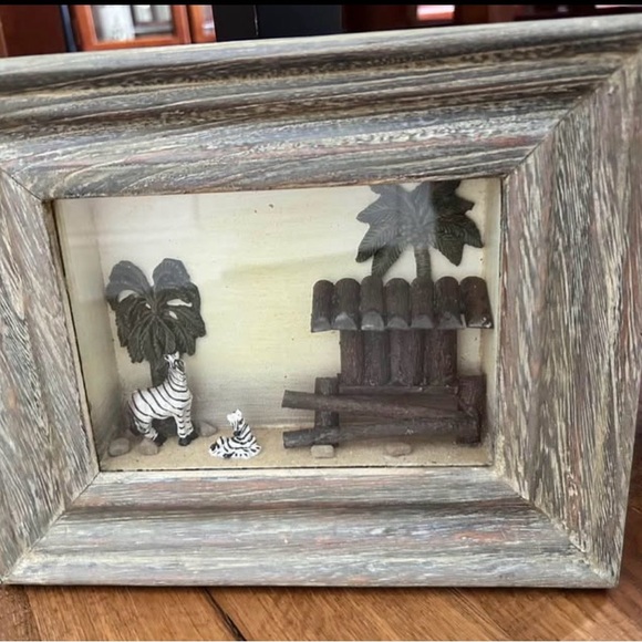 Rustic Wooden Shadow Box Set - Picture 3 of 4